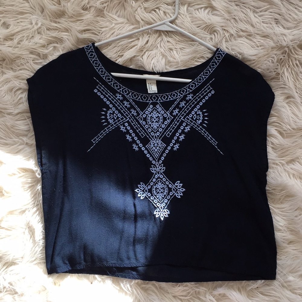 Boho short sleeve top